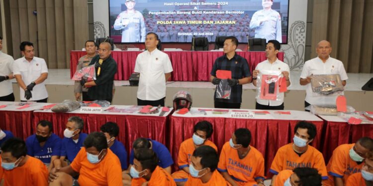 Dua Pekan Oprasi Sikat Semeru Polda Jatim Ungkap 1.380 Kasus, Dengan 1.120 Tersangka