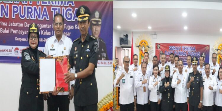 Pimpin Sertijab Kabapas Denpasar, Kadiv Admin Kanwil Kemenkumham Bali Harapkan Kinerja yang Semakin Optimal