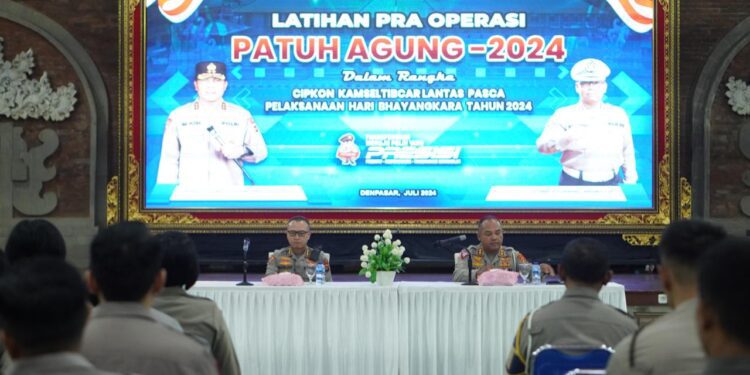 Latihan Pra Oprasi Patuh Agung 2024, Tekankan Upaya Pencegahan Laka Lantas