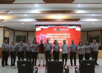 Kanwil  Kemenkumham  Bali Ikuti  Peringatan  Hari Pengayoman Ke-79 Serta Doa Bersama