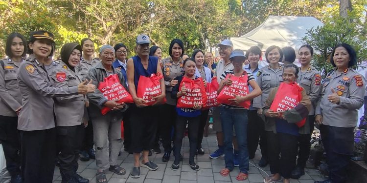 Sambut Hari Jadi Polwan ke-76,Polda Bali Bersama Bid Dokkes Laksanakan Bakti Kesehatan