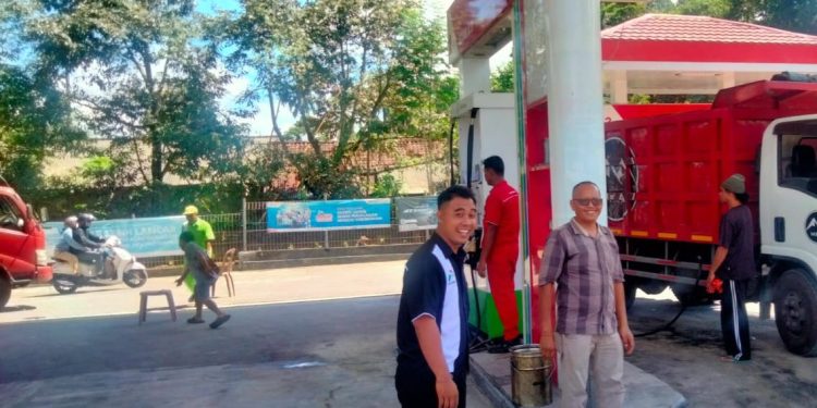 Sat Intelkam Polres Karangasem Laksanakan Giatan Monitoring BBM Di Beberapa SPBU