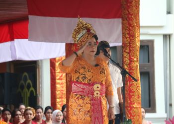 SEMARAK BUDAYA NUSANTARA WARNAI PERINGATAN HUT RI KE-79 KEMENKUMHAM BALI