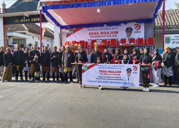 Warga Desa Ngajum Meriahkan HUT RI ke-79 Tahun Dengan Pawai Karnaval