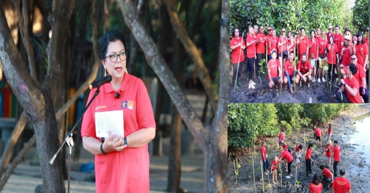 Lestarikan Alam Lingkungan, Kanwil Kemenkumham Bali Ajak WNA Lakukan Penanaman Mangrove