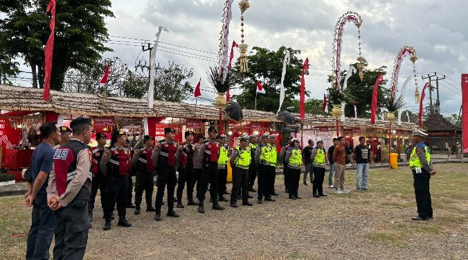 Polres Karangasem Siagakan 51 Personil Untuk Pengamanan Pembukaan Pameran HUT RI ke-79