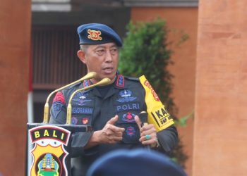 Laksanakan Kunjungan Kerja, Kalemdiklat Polri Tiba Di Mapolda Bali