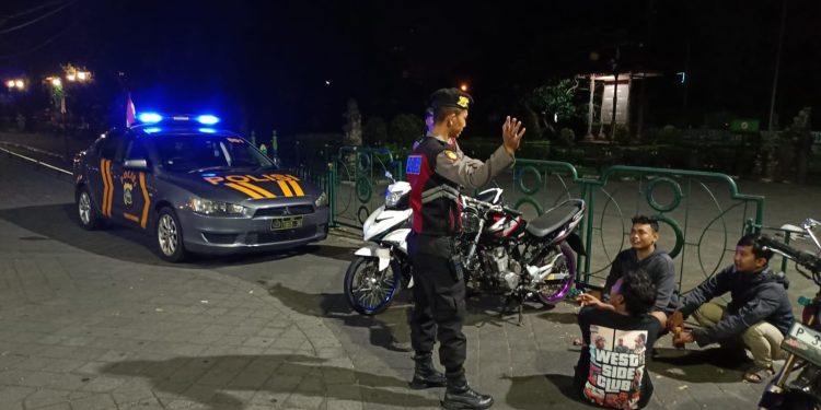 Blue Light Patrol Sat Samapta Polres Badung, Antisipasi Gangguan Kamtibmas Malam Hari