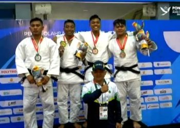 BRIMOB MERAIH MEDALI EMAS PON XXI ACEH-SUMUT