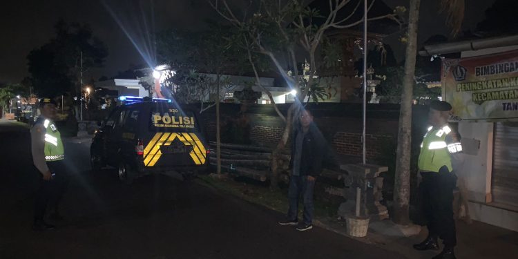 Polsek Abiansemal Gencarkan Blue Light Patrol Pada Pemukiman Penduduk