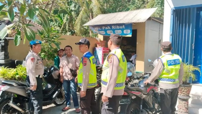 Oprasi Mantap Brata Praja Agung 2024, Polsek Kubu Giat Patroli Di Wilayah Polsek Kubu