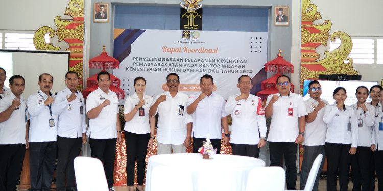 Optimalisasi Penyelenggaraan Layanan Kesehatan, Lapas Tabanan Ikuti Rakor Pelayanan Kesehatan