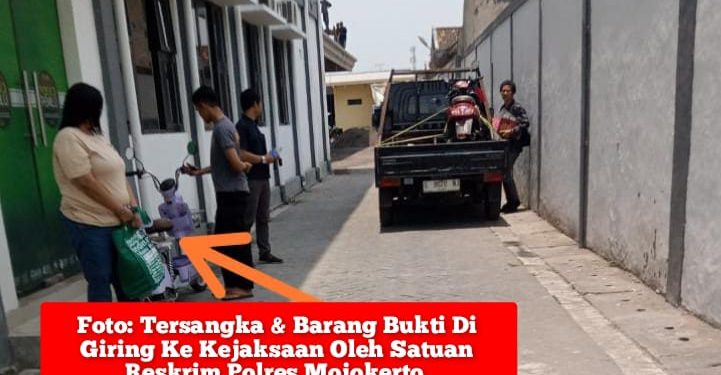 Tersangka Dan BB, Kasus Penipuan Terhadap Guru SD Bening Di Serahkan Ke Kejaksaan Negeri Mojokerto