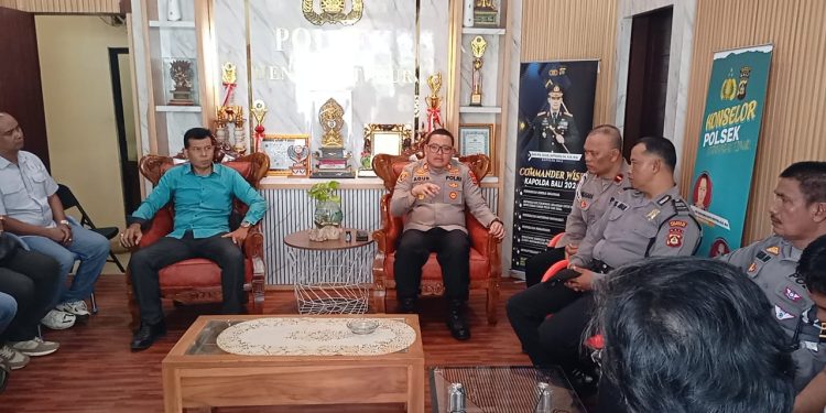 Kapolsek Dentim Gelar Anev, Tekankan Penindakan Konvoi Dan Peningkatan Cooling System