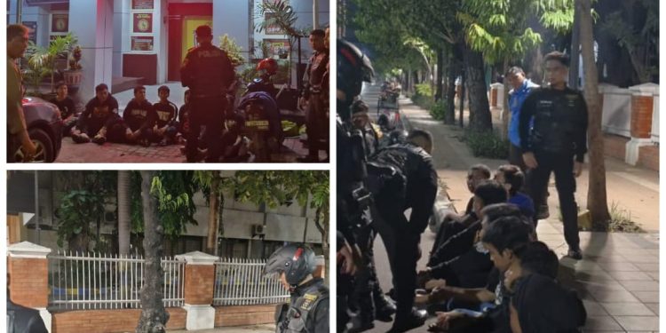 7 orang Pemuda dari PSHT Diamankan polisi Usai Tawuran Di Kya-kya