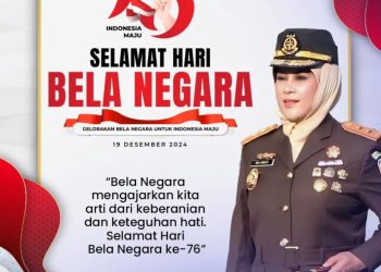 Hari Bela Negara ke 76, Kajati Jatim Mia Amiati : Rela Berkorban Untuk Bangsa Dan Negara