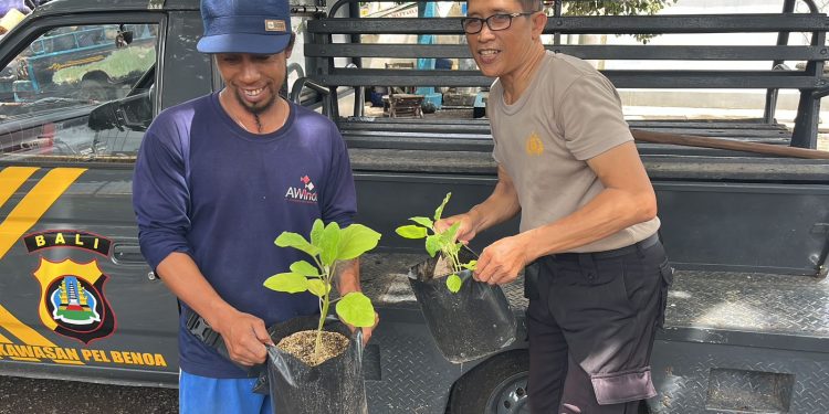 Polsek Benoa Gandeng Perusahaan Wujudkan Program Ketahanan Pangan