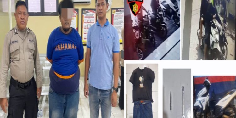 Ini Tampang Pelaku Pencurian Kendaraan Bermotor Di Alfamart Surabaya, Mungkin Ada kenal