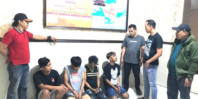 Aksi Empat Pelaku Curanmor Warga Surabaya Berhasil Ditangkap Polisi