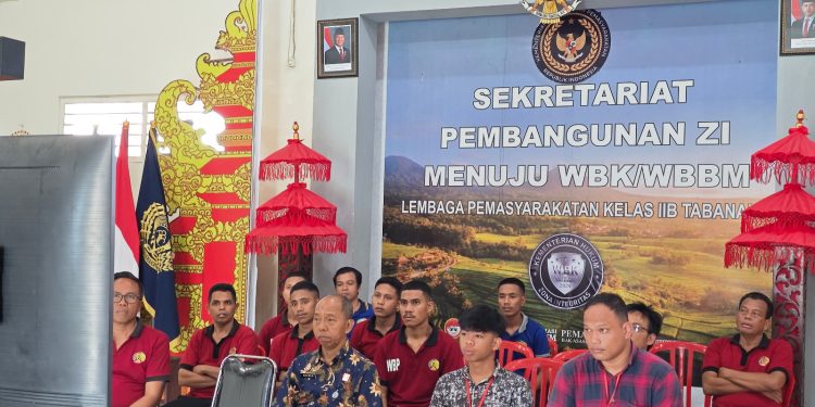Warga Binaan Lapas Tabanan Umat Kristiani Ikuti Perayaan Natal Bersama Ditjenpas