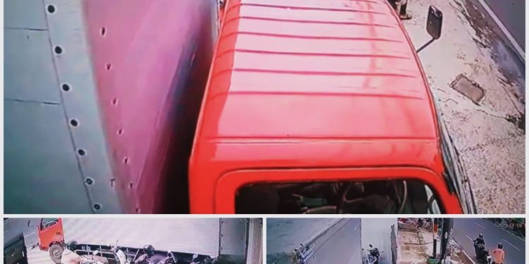 Aksi Curanmor Di Jalan Raya Kenjeran Terekam CCTV, Pelakunya Adalah Pasutri