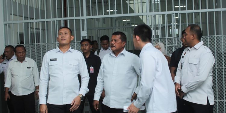 Dirjenpas Kemenimipas Tinjau Bangunan baru Blok Adikara (Blok A) bangunan Hunian Baru Di Rutan Surabaya
