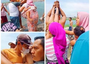 Dua Anak Ditemukan Tewas mengapung Dipermukaan Air Di Tambak Dalam Baru Surabaya