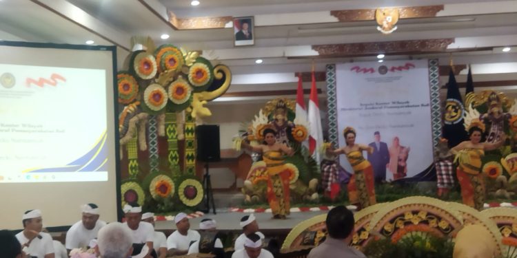 Sekeha Gong Warga Binaan Lapas Tabanan Turut Meriahkan Acara Sambut Kenal Kakanwil Ditjenpas Bali