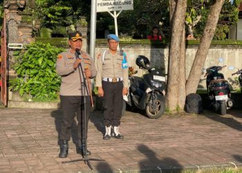 Jelang Libur Panjang, Kapolres Badung Pimpin Apel Pengamanan Skala Besar
