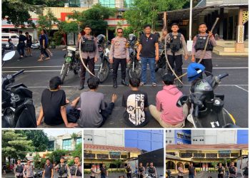 Polres Pelabuhan Tanjung Perak Gulung Lima Remaja Dalam Aksi Tawuran Di Surabaya