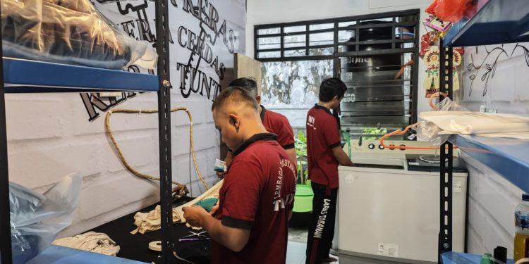 Mantapkan Pembinaan Warga Binaan, Lapas Tabanan Launching Jineng Creative Londry