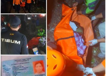 Pejalan Kaki Tewas Tersambar Kereta Api Dijalan Ngagel Surabaya