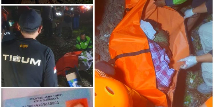 Pejalan Kaki Tewas Tersambar Kereta Api Dijalan Ngagel Surabaya