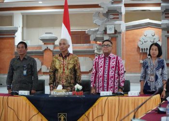Komitmen Tingkatkan Transparansi Keuangan, Kemenkum Bali Ikuti Entry Meeting Pemeriksaan BPK RI