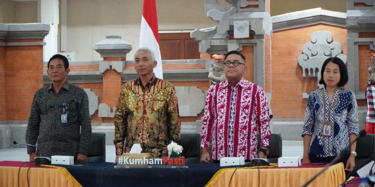Komitmen Tingkatkan Transparansi Keuangan, Kemenkum Bali Ikuti Entry Meeting Pemeriksaan BPK RI