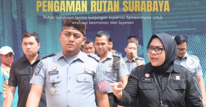 Rutan Surabaya Terima Kunjungan Dari Direktorat Pengamanan Dan Inteljen Ditjen Pemasyarakatan Kemenimpas