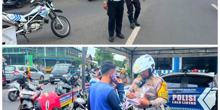 Porles Tanjung perak Surabaya,Tindak 115 pelanggar Dalam Operasi Semeru 2025
