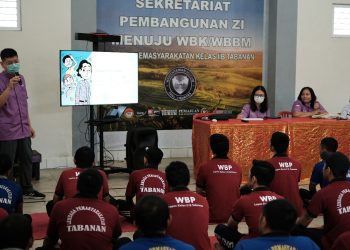 Peduli Kesehatan Mental Warga Binaan, Lapas Tabanan Laksanakan “Teh Rina”