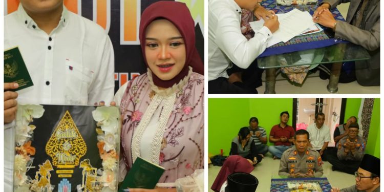 Cinta Di Balik Jeruji Kapolsek Rungkut Surabaya Fasilitasi Pernikahan Tahanan Kasus Curanmor