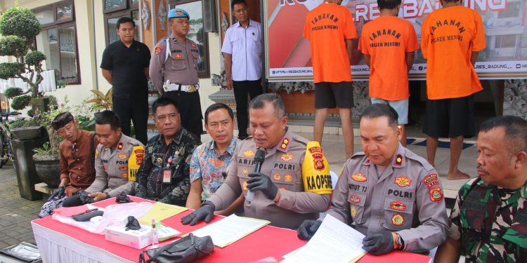 Polres Badung Bekuk 3 Pelaku Pencurian