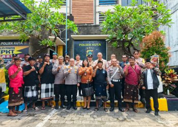Kapolsek Kuta Gelar Pertemuan dengan Tokoh Masyarakat Desa Adat Tuban Bahas Kamtibmas Menjelang Nyepi Dan Idul Fitri