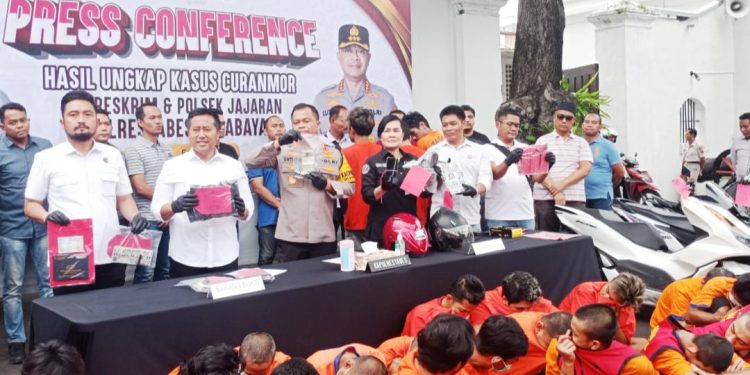 Selama 24 Hari Polrestabes Surabaya Ungkap 70 Kasus Kejahatan Dengan 42 Tersangka