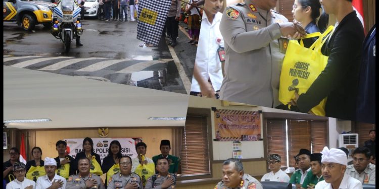 Sambut Bulan Suci Ramadhan, Polres Badung Distribusikan Ratusan Paket Sembako