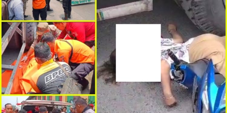 Laka Maut Di Jalan Kalianak Mengakibatkan Seorang Wanita Tewas Di TKP Begini kronologi Nya.!!