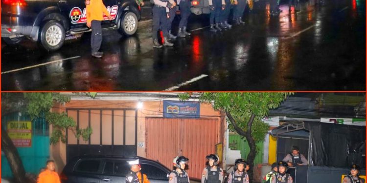 Menggelar Patroli Stasioner Polres Pelabuhan Tanjung Perak Jaga Kamtibmas Selama Ramadhan