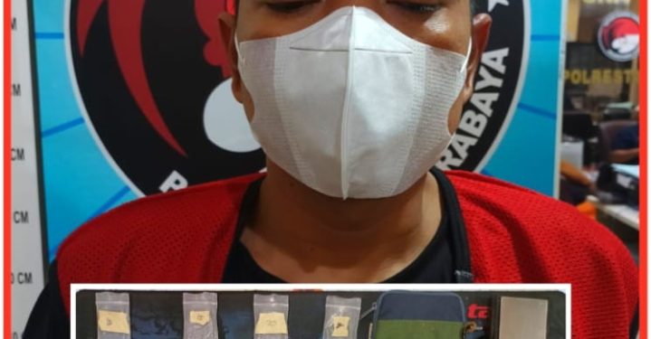 Lagi-Lagi Pengedar SS Ditangkap Polisi Di Kontrakanya Dijalan Dinoyo Tangsi Surabaya