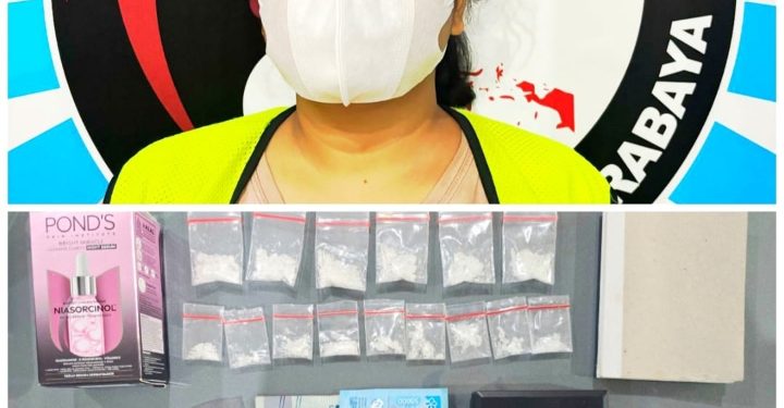 Polrestabes Surabaya Tangkap Pengedar SS Seorang Wanita Asal Kebonsari Surabaya