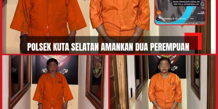 Viral!! Dua Perempuan Diamankan Polsek Kutsel, Spesialis Pelaku Pencurian Toko
