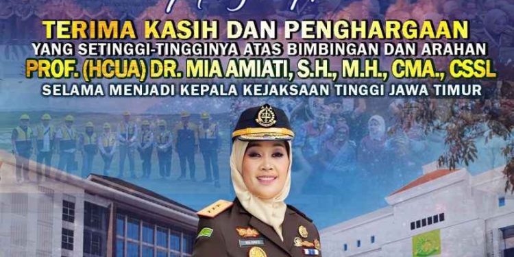 Masa Bakti Berakhir, Kejati Jatim Kenang Jasa dan Kepemimpinan Prof. Mia Amiati