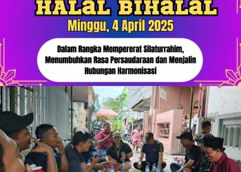 Abdul Halim HMB Adakan Acara Halal Bihalal di Jl. Petemon Kali Surabaya